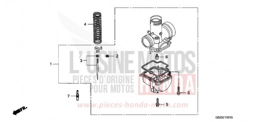 CARBURATEUR NECESSAIRE PIECES OPTION CR80RR de 1994